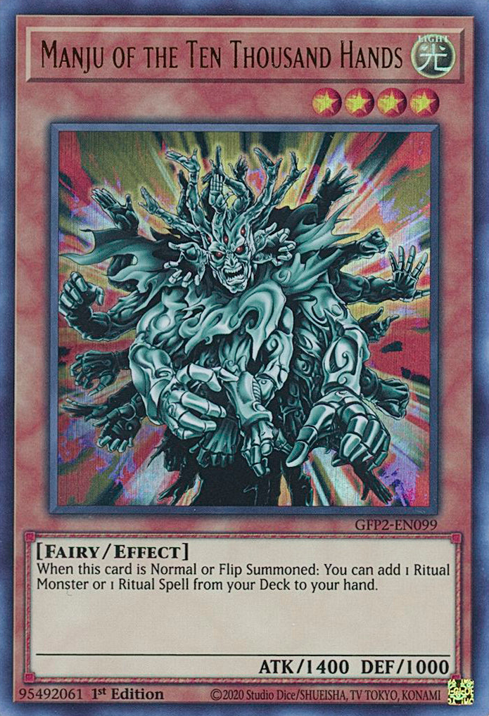 Manju of the Ten Thousand Hands [GFP2-EN099] Ultra Rare | Good Games Adelaide SA