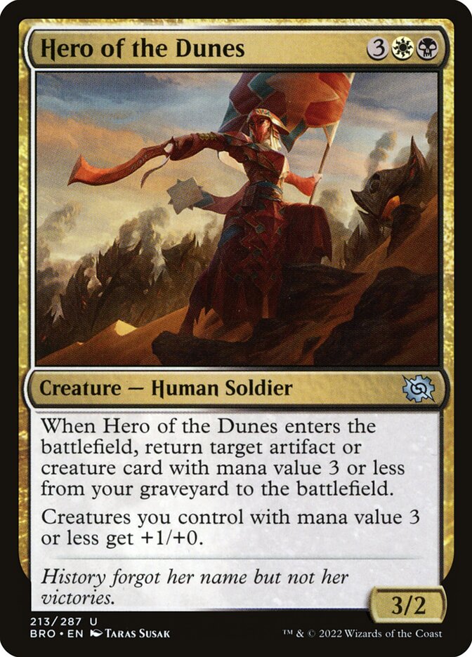 Hero of the Dunes 213 (The Brothers' War)  - Foil | Good Games Adelaide SA