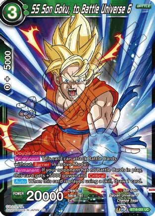 SS Son Goku, to Battle Universe 6 [BT16-051] | Good Games Adelaide SA