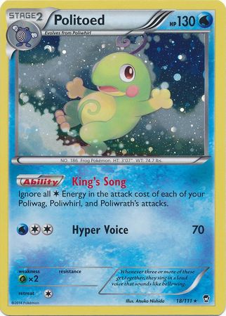 Politoed (18/111) (Cosmos Holo) [XY: Furious Fists] | Good Games Adelaide SA