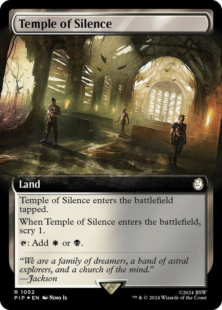 Temple of Silence 1052 (Universes Beyond: Fallout)  - Foil | Good Games Adelaide SA