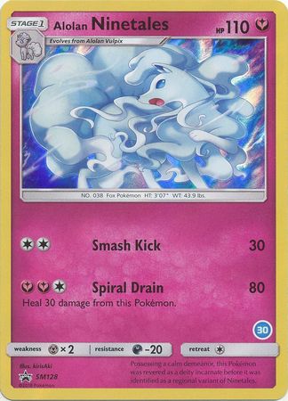 Alolan Ninetales (SM128) (Deck Exclusive #30) [Sun & Moon: Trainer Kit - Alolan Ninetales] | Good Games Adelaide SA