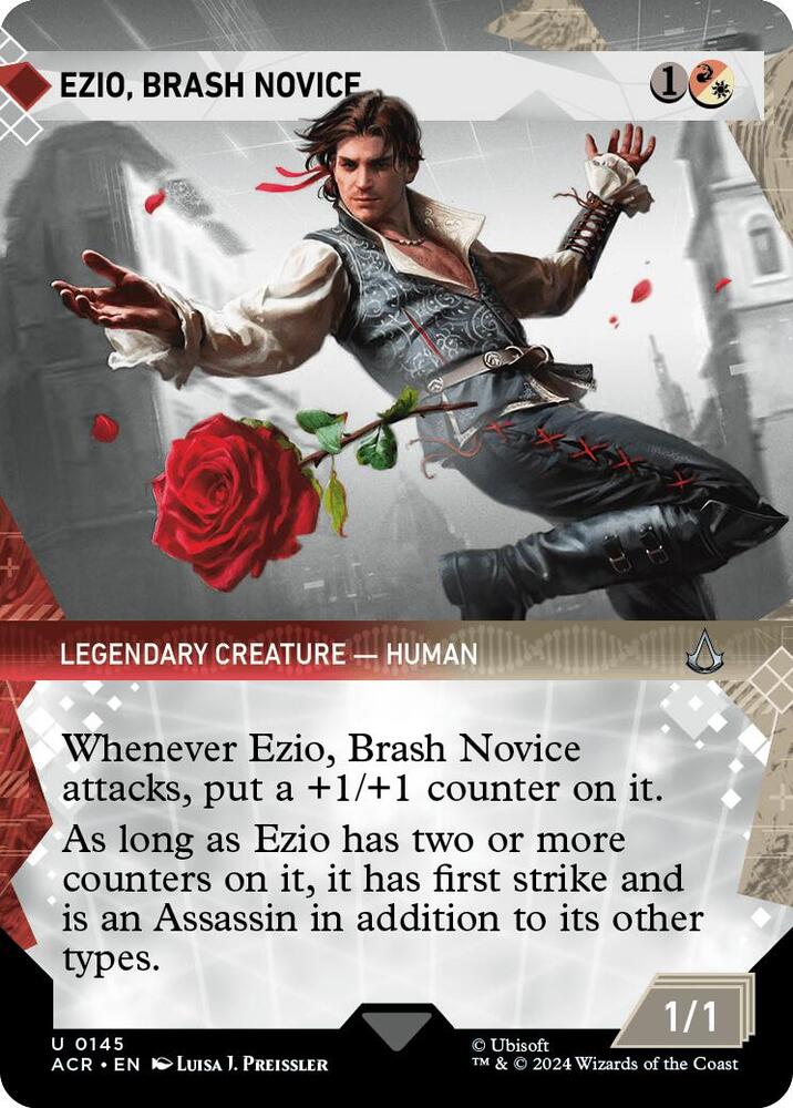 Ezio, Brash Novice 145 (Universes Beyond: Assassin's Creed)  - Foil | Good Games Adelaide SA