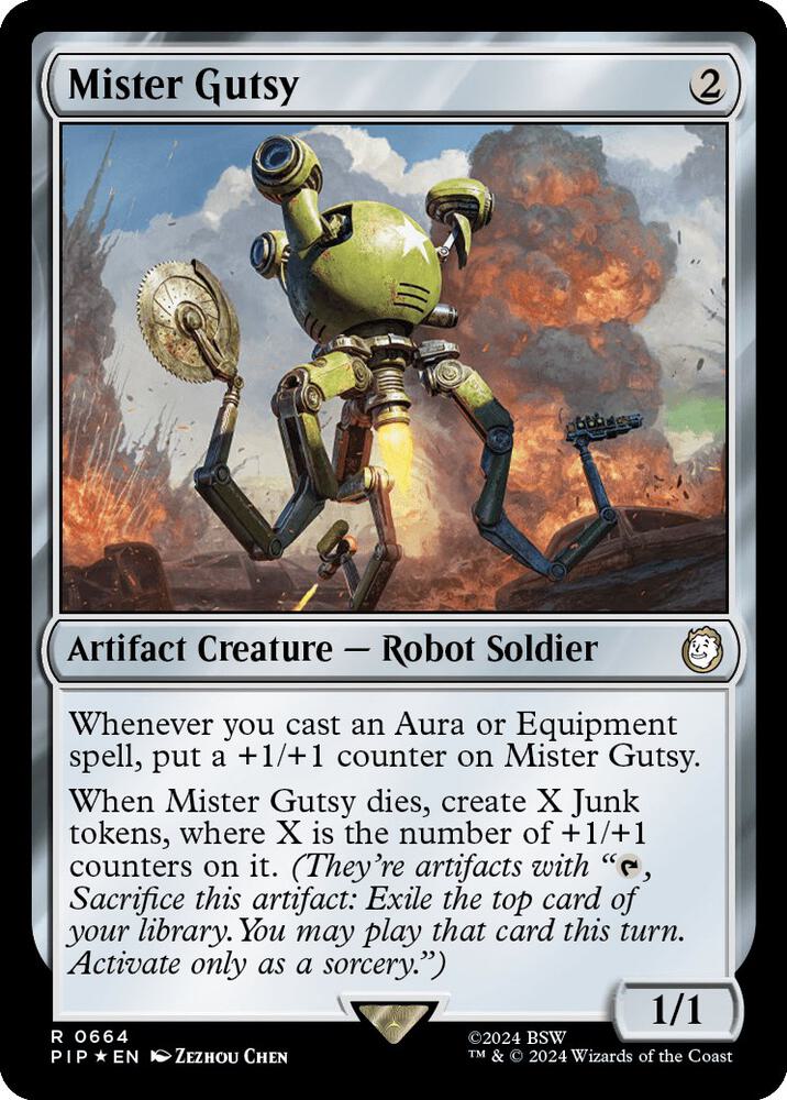 Mister Gutsy 664 (Universes Beyond: Fallout)  - Foil | Good Games Adelaide SA