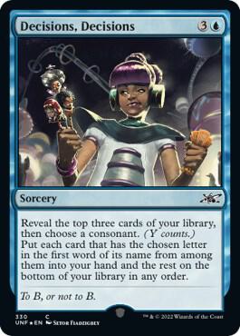 Decisions Decisions Galaxy Foil 330 (Unfinity)  - Foil | Good Games Adelaide SA