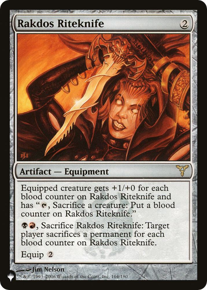 Rakdos Riteknife 164/180 (The List Reprints)  | Good Games Adelaide SA
