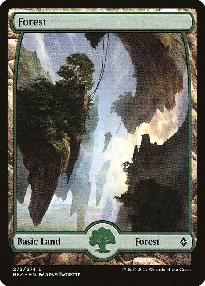 Forest (272) - Full Art [Battle for Zendikar] | Good Games Adelaide SA
