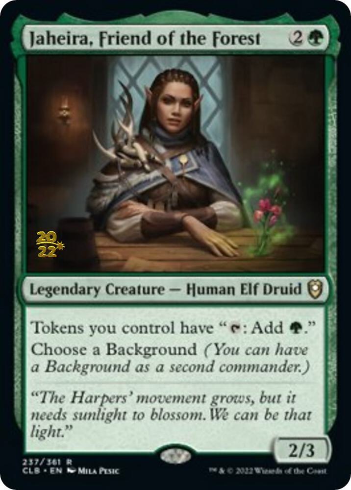Jaheira Friend of the Forest 237 (Prerelease Cards)  - Foil | Good Games Adelaide SA