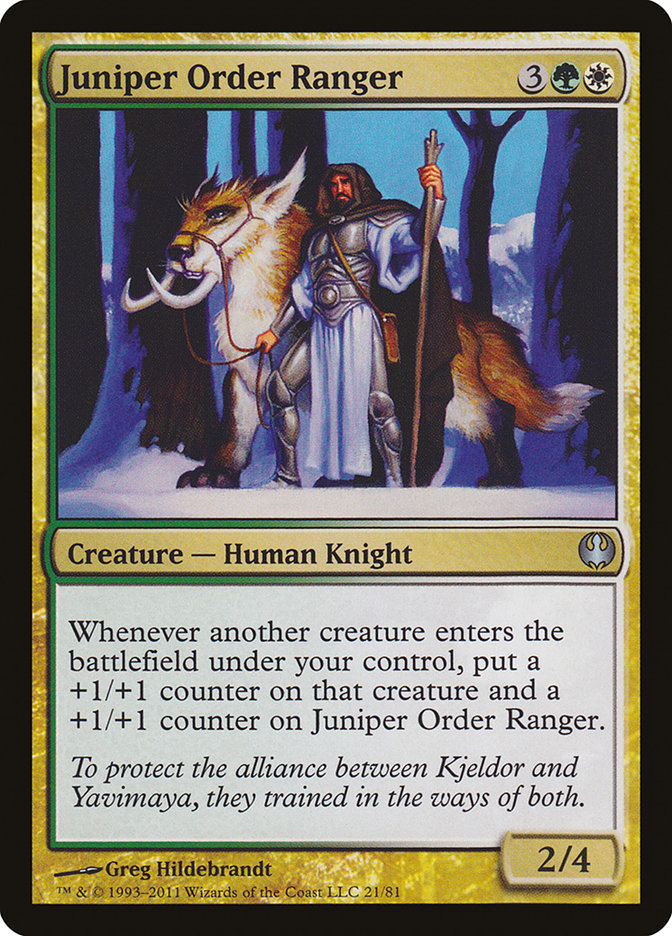 Juniper Order Ranger [Duel Decks: Knights vs. Dragons] | Good Games Adelaide SA