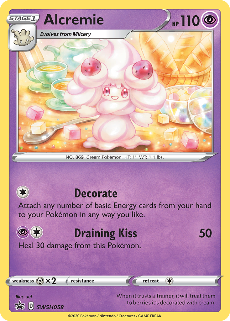 Alcremie (SWSH058) [Sword & Shield: Black Star Promos] | Good Games Adelaide SA