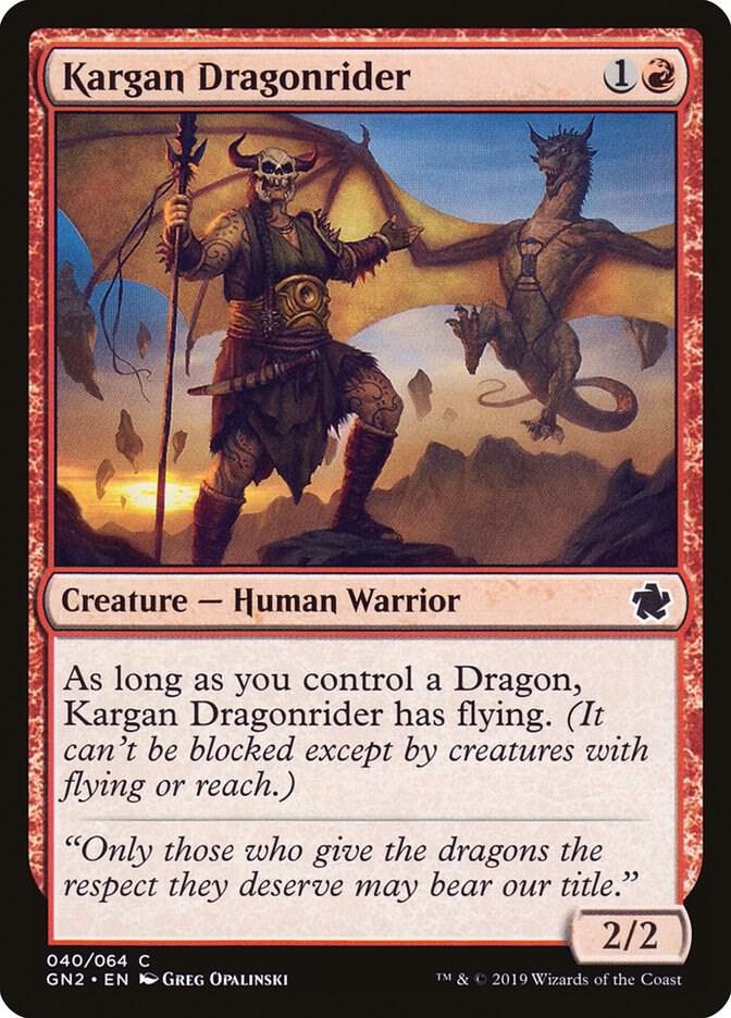 Kargan Dragonrider 40 (Magic Game Night 2019)  | Good Games Adelaide SA