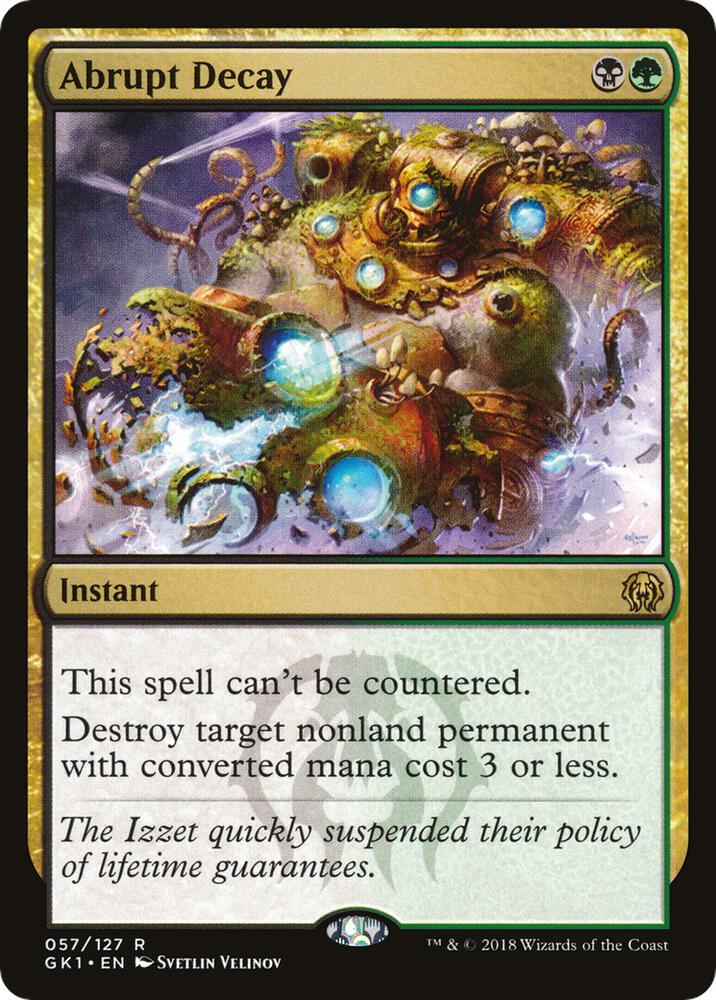 Abrupt Decay 57 (Guilds of Ravnica: Guild Kits)  | Good Games Adelaide SA