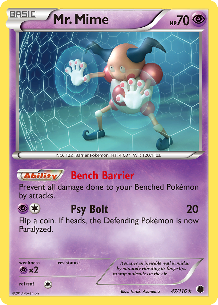 Mr. Mime (47/116) [Black & White: Plasma Freeze] | Good Games Adelaide SA