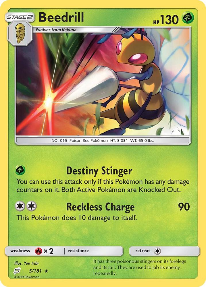 Beedrill 5/181 (SM - Team Up)  | Good Games Adelaide SA