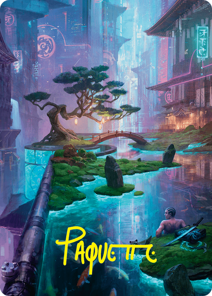 Island Art Card (22/54) (Gold-Stamped Signature) [Foundations Art Series] | Good Games Adelaide SA