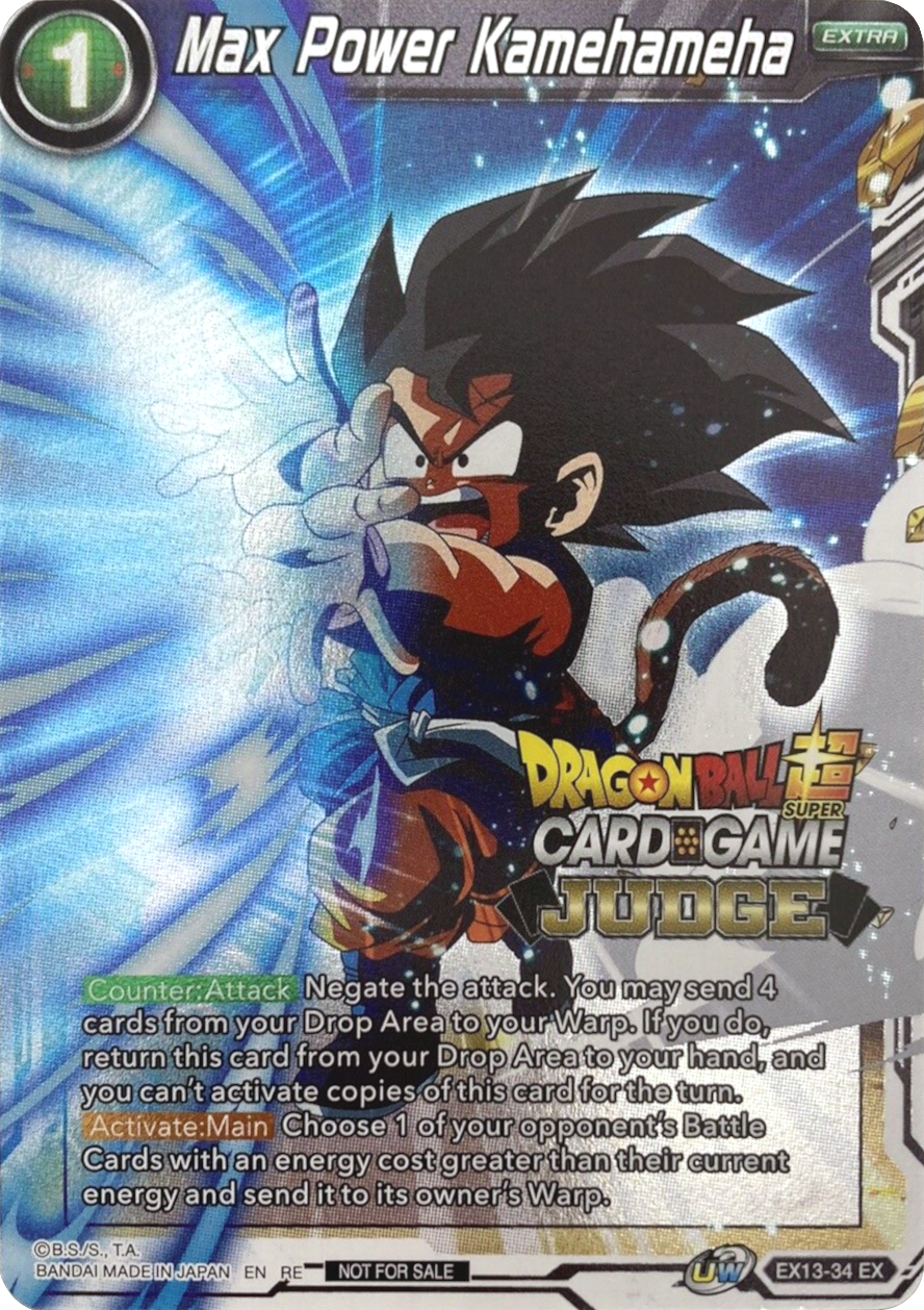 Max Power Kamehameha (Judge) (EX13-34) [Tournament Promotion Cards] | Good Games Adelaide SA