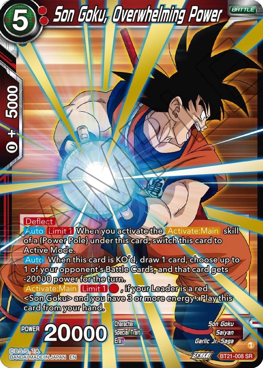 Son Goku, Overwhelming Power (BT21-008) [ZENKAI Series: Set 04] | Good Games Adelaide SA