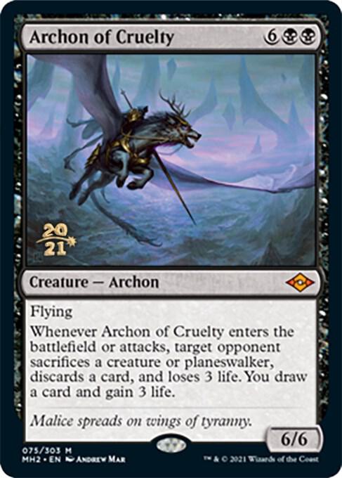 Archon of Cruelty 75 (Prerelease Cards)  - PreRelease Foil | Good Games Adelaide SA
