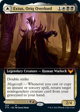 Extus Oriq Overlord Extended Art 323 (Strixhaven: School of Mages)  - Foil | Good Games Adelaide SA