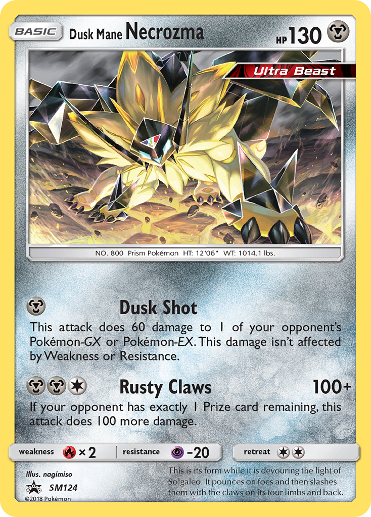 Dusk Mane Necrozma (SM124) [Sun & Moon: Black Star Promos] | Good Games Adelaide SA