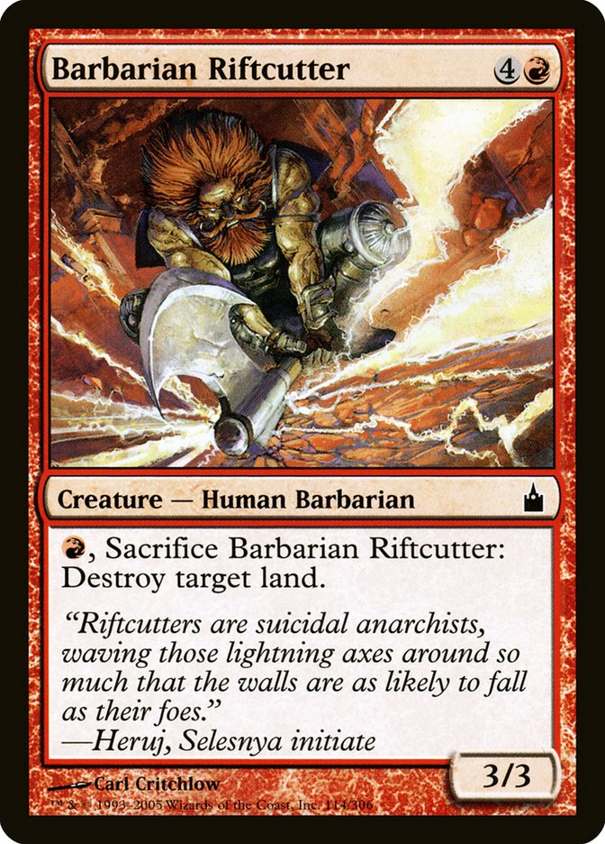 Barbarian Riftcutter 114/306 (Ravnica: City of Guilds)  - Foil | Good Games Adelaide SA