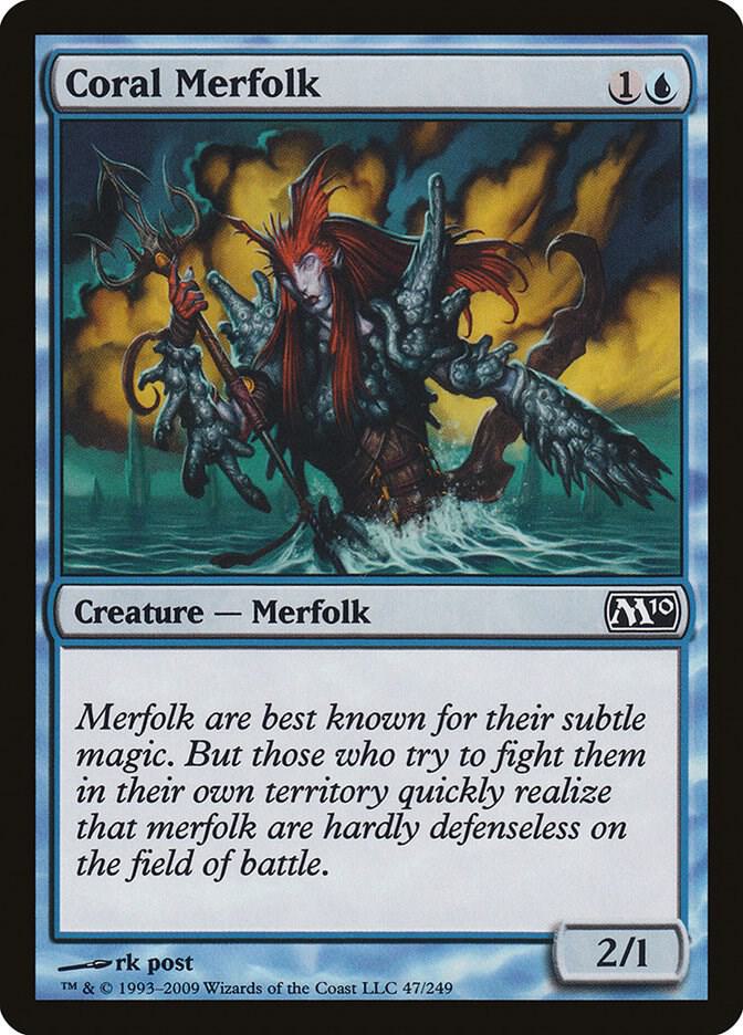 Coral Merfolk 47/249 (Magic 2010 (M10))  - Foil | Good Games Adelaide SA