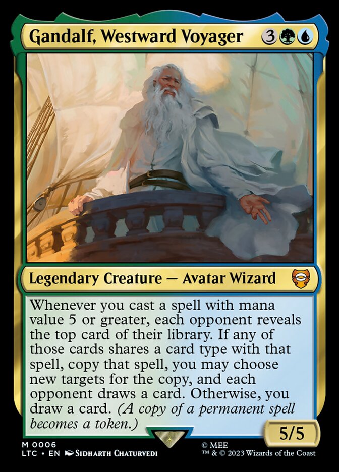 Gandalf, Westward Voyager 6 (Commander: The Lord of the Rings: Tales of Middle-earth)  - Foil | Good Games Adelaide SA