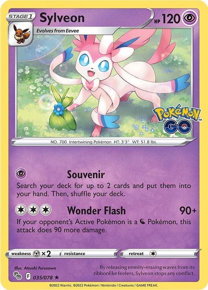 Sylveon 035/078 (Pokemon GO)  - Holofoil | Good Games Adelaide SA