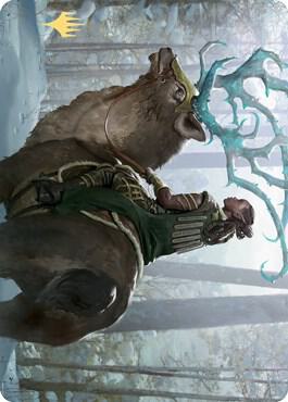 Boreal Outrider Art Card Gold Stamped Signature 42 (Art Series: Kaldheim)  | Good Games Adelaide SA