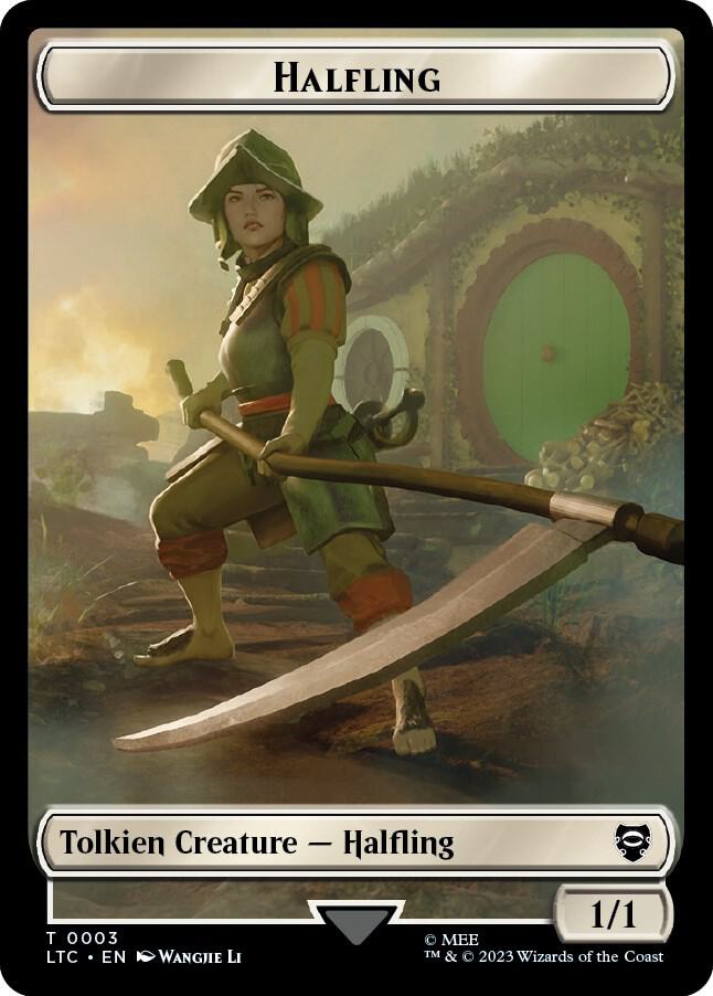 Halfling Treasure Double Sided Token 3 // 12 (Commander: The Lord of the Rings: Tales of Middle-earth)  | Good Games Adelaide SA