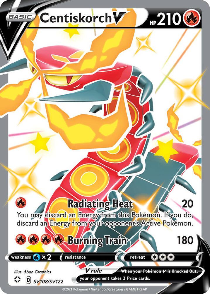 Centiskorch V SV108/SV122 (Shining Fates: Shiny Vault)  - Holofoil | Good Games Adelaide SA