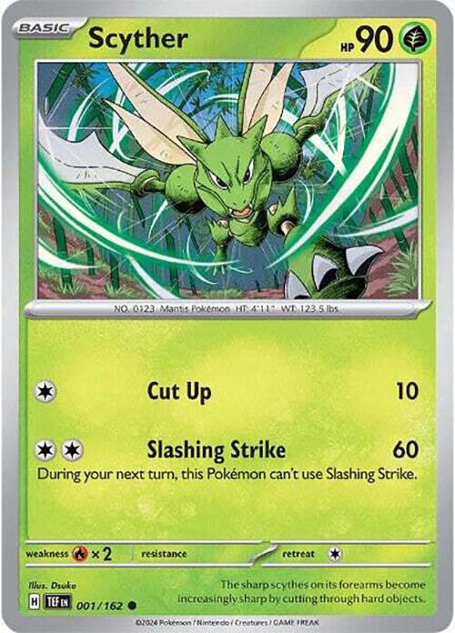 Scyther 001/162 (SV05: Temporal Forces)  - Reverse Holofoil | Good Games Adelaide SA