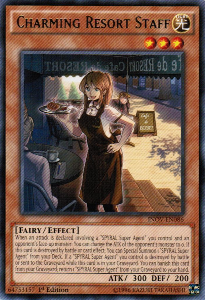 Charming Resort Staff [INOV-EN086] Rare | Good Games Adelaide SA