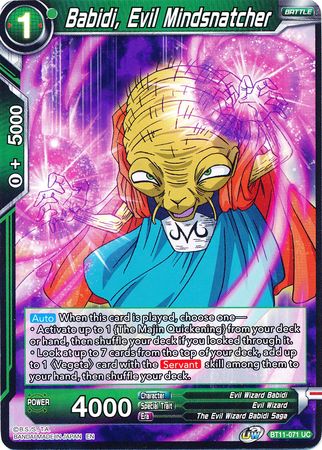 Babidi, Evil Mindsnatcher [BT11-071] | Good Games Adelaide SA