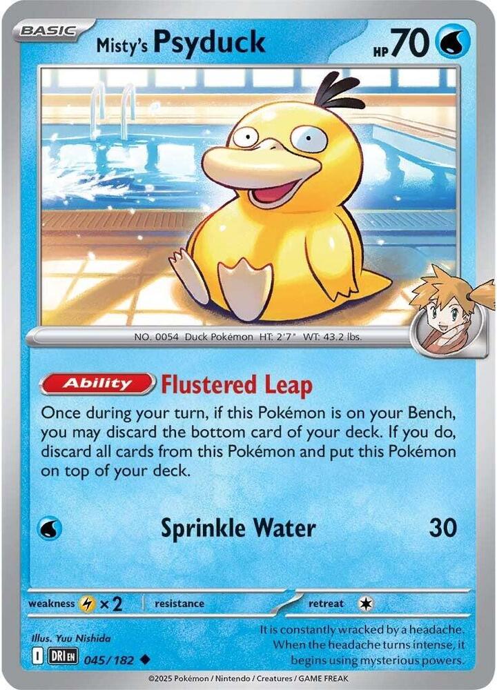 Misty's Psyduck 045/182 (SV10: Destined Rivals)  | Good Games Adelaide SA