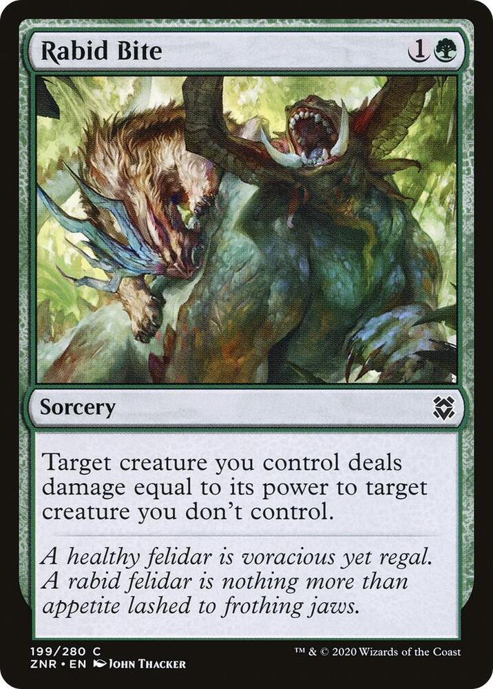 Rabid Bite 199 (Zendikar Rising)  | Good Games Adelaide SA
