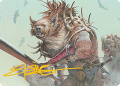 Gnoll Art Card (Gold-Stamped Signature) [Dungeons & Dragons: Adventures in the Forgotten Realms Art Series] | Good Games Adelaide SA