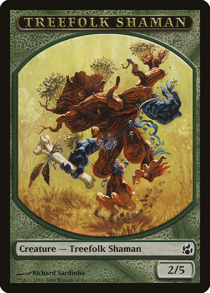 Treefolk Shaman Token [Morningtide Tokens] | Good Games Adelaide SA