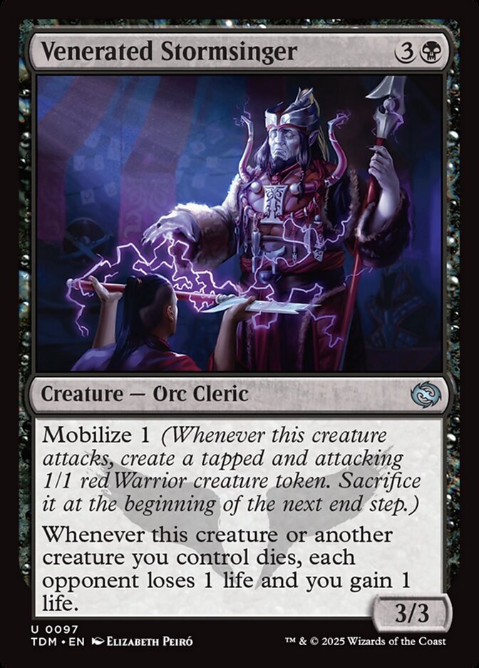 Venerated Stormsinger 97 (Tarkir: Dragonstorm)  - Foil | Good Games Adelaide SA