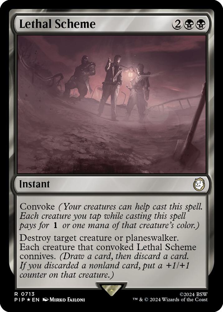 Lethal Scheme 713 (Universes Beyond: Fallout)  - Foil | Good Games Adelaide SA