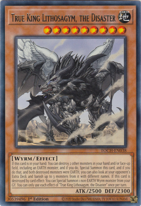 True King Lithosagym, the Disaster [TOCH-EN038] Rare | Good Games Adelaide SA
