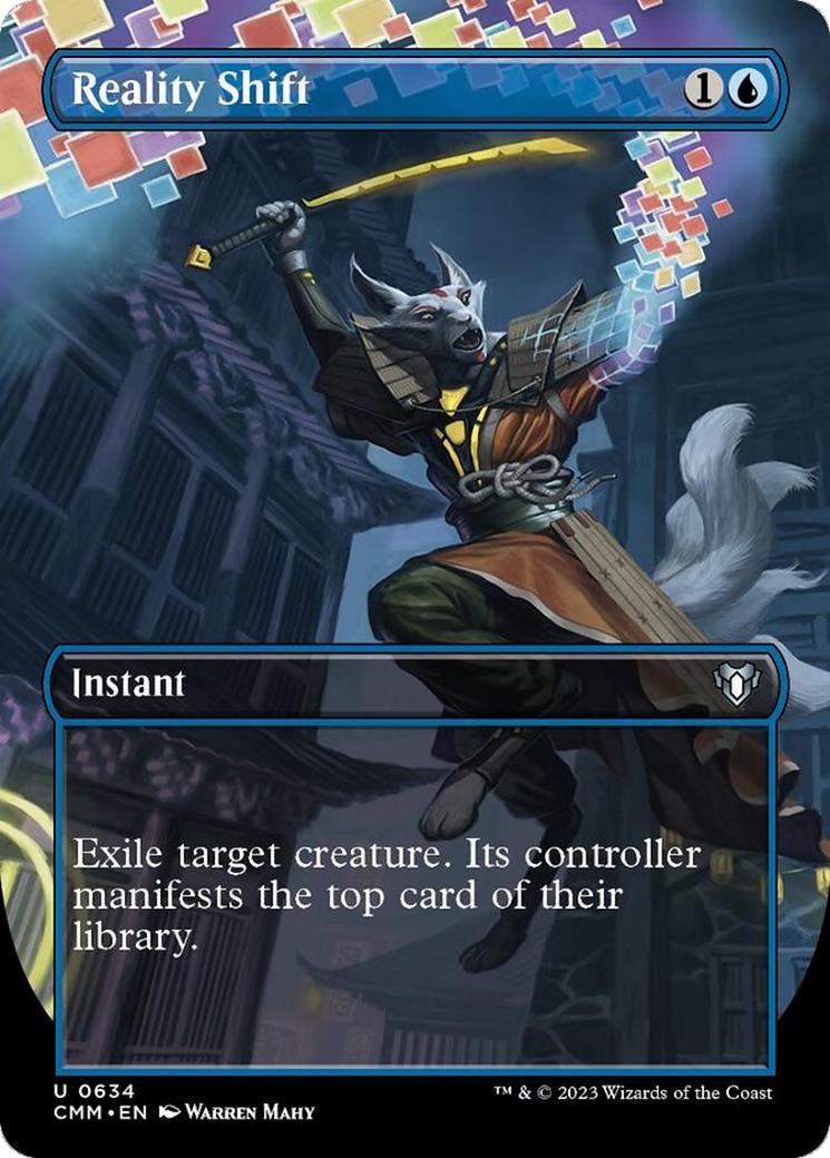Reality Shift (Borderless Alternate Art) [Commander Masters] | Good Games Adelaide SA