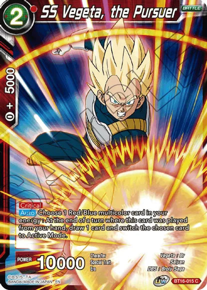 SS Vegeta, the Pursuer [BT16-015] | Good Games Adelaide SA