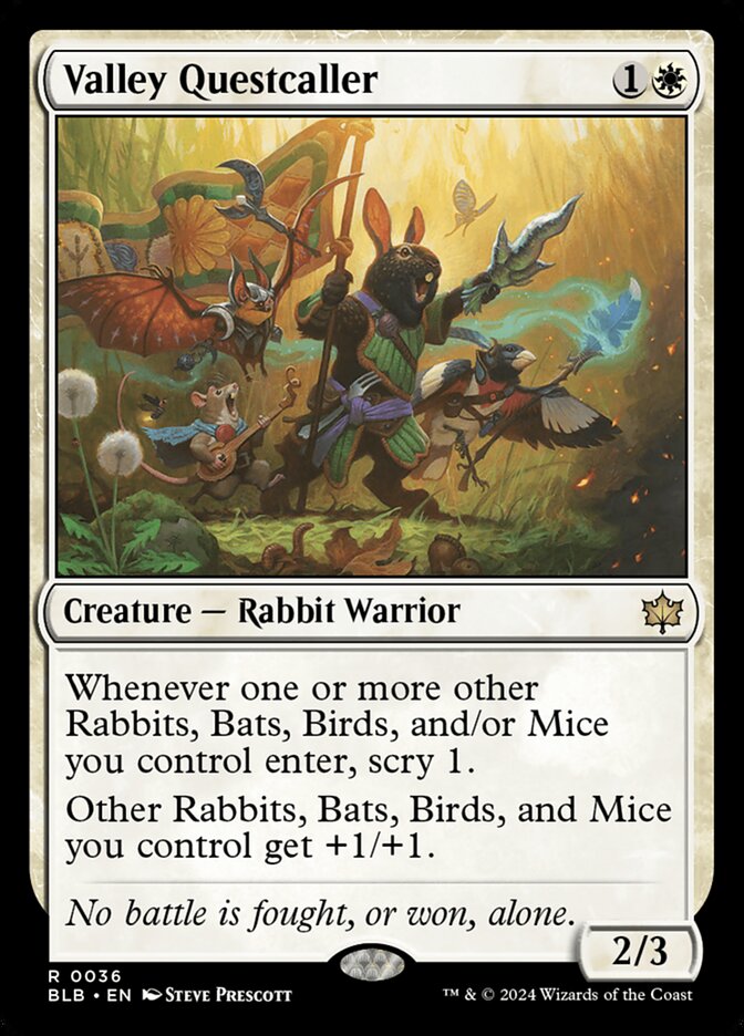 Valley Questcaller 36 (Bloomburrow)  - Foil | Good Games Adelaide SA