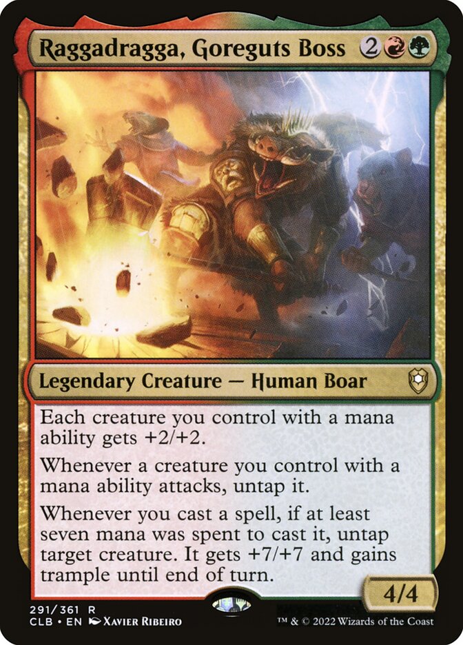 Raggadragga Goreguts Boss 291 (Commander Legends: Battle for Baldur's Gate)  - Foil | Good Games Adelaide SA