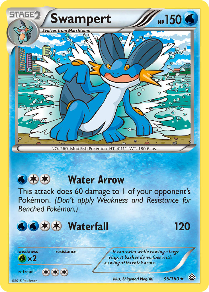 Swampert (35/160) [XY: Primal Clash] | Good Games Adelaide SA