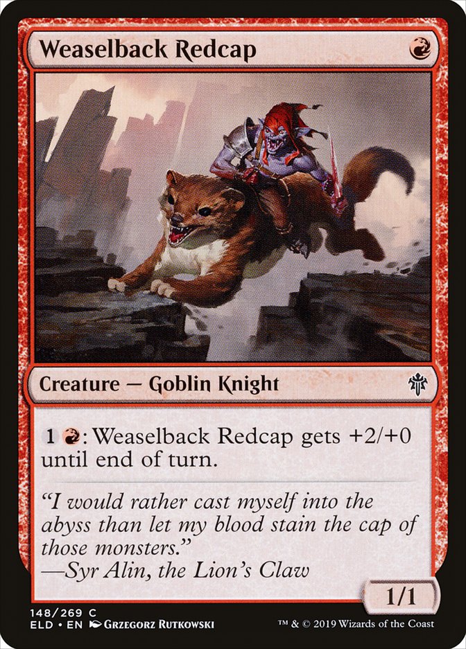 Weaselback Redcap 148 (Throne of Eldraine)  - Foil | Good Games Adelaide SA