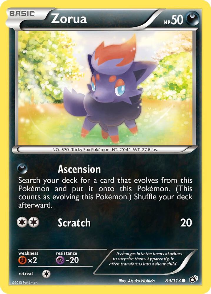 Zorua 89/113 (Legendary Treasures)  | Good Games Adelaide SA