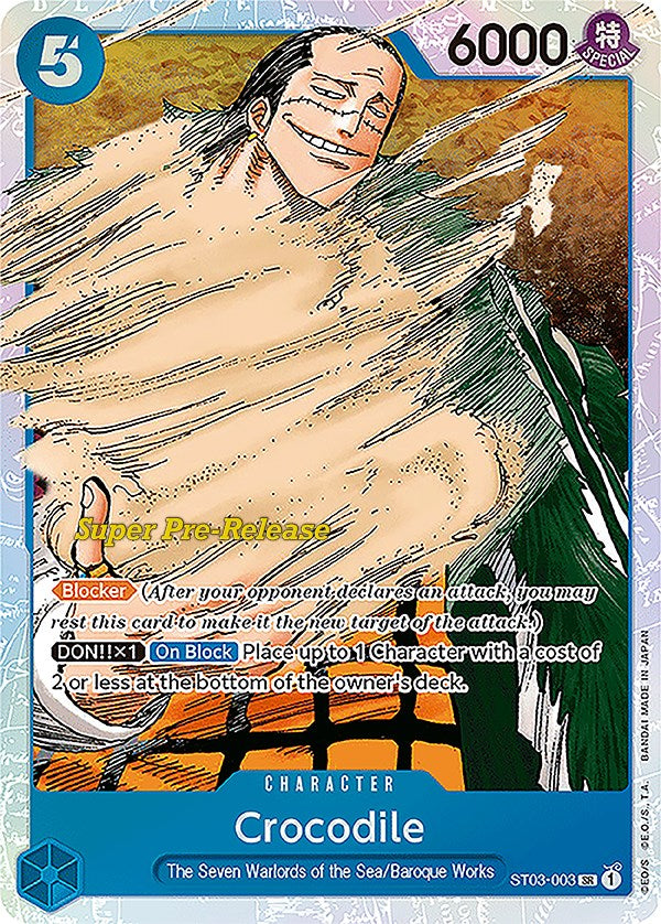 Crocodile (003) [Super Pre-Release Starter Deck: The Seven Warlords of the Sea] | Good Games Adelaide SA