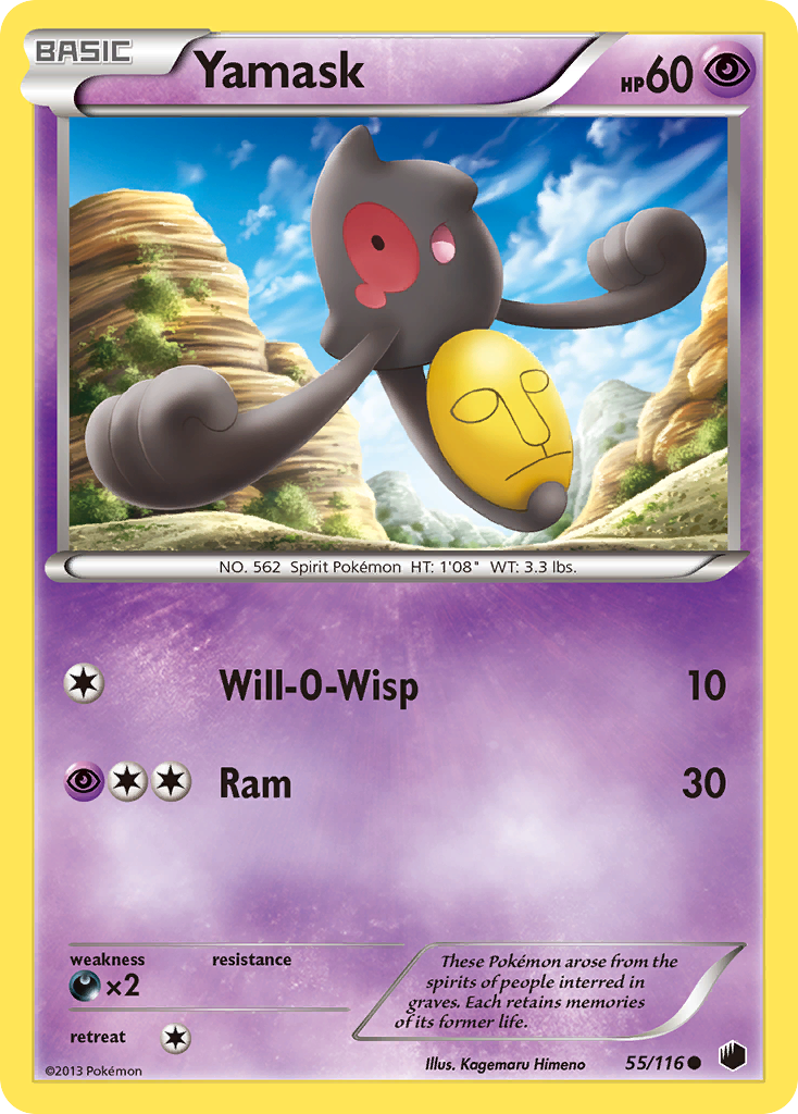 Yamask (55/116) [Black & White: Plasma Freeze] | Good Games Adelaide SA